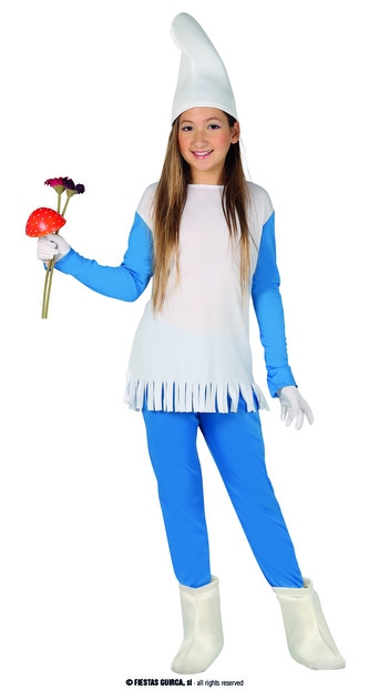 Šmoula dětský kostým 7-9 let