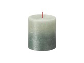 Bolsius Rustic Sunset Válec 68x80mm Foggy Green + Oxid Blue