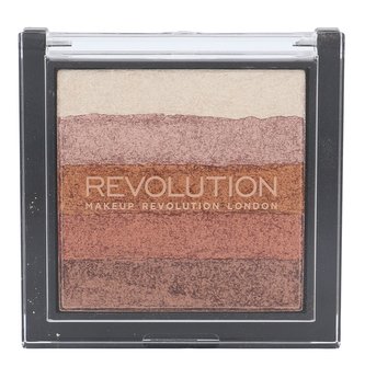 Makeup Revolution Bronzer a rozjasňovač Shimmer Brick Odstín Rose Gold woman