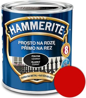 Hammerite Přímo na rez hladký 2,5l Červený