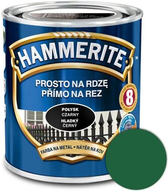Hammerite Přímo na rez hladký 0,7l Zelený