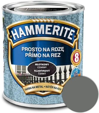 Hammerite Přímo na rez kladívkový 0,7l Šedý