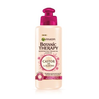 Garnier Posilující olejová péče s ricinovým a mandlovým olejem pro slabé a lámající se vlasy Botanic Therapy (Reinforcing Cream-Oil Leave-In) 200 ml woman