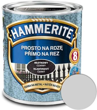 Hammerite Přímo na rez kladívkový 2,5l Stříbrošedý