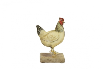 Dekorace slepička S 14x9x5 cm