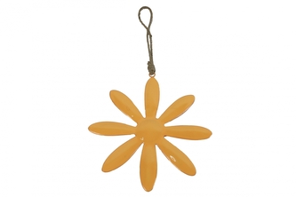 Závěsná květina S oranžová 10x10x1 cm