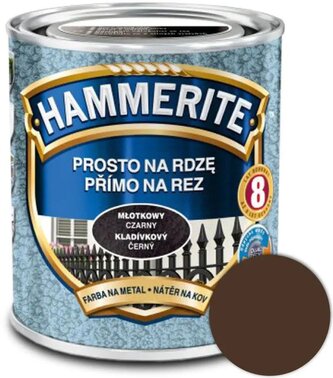 Hammerite Přímo na rez kladívkový 2,5l Hnědý