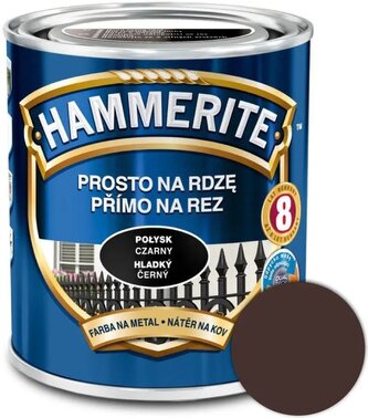 Hammerite Přímo na rez hladký 2,5l Tmavě hnědý