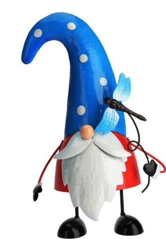 Zahradní trpaslík modrý 29x17x13 cm