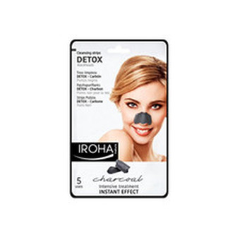 Iroha Čisticí proužky na nos s dřevěným uhlím (Detox Cleansing Strips Charcoal) 5 ks woman
