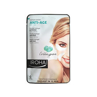 Iroha Hydrogelové polštářky pod oči či k ústům proti stárnutí s kolagenem (Anti-Age Hydrogel Patches Collagen) 6 ks woman