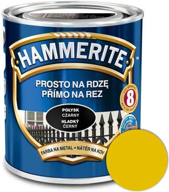 Hammerite Přímo na rez hladký 2,5l Žlutý