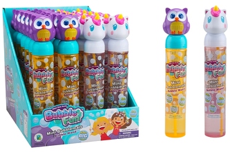 Bubble Fun Bublifuk se zvířecí hlavou Jednorožec a Sova 177 ml