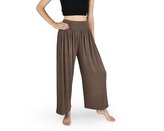 Volné kalhoty PAKPAO s širokou pasovku - béžové