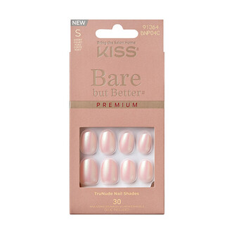 KISS Nalepovací nehty Bare-But-Better Premium Nails - Mocha 30 ks woman