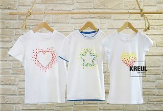 Sada prstových barev na textil "MUCKI" 4 barvy 150 ml, Hobby Line, KREUL