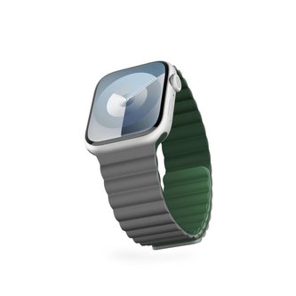 EPICO magnetický pásek pro Apple Watch 38/40/41mm - ŠEDÝ/zelený
