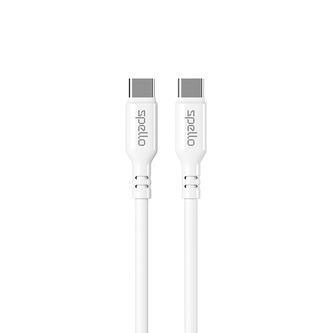 Spello USB-C to USB-C Cable 1m - bílá