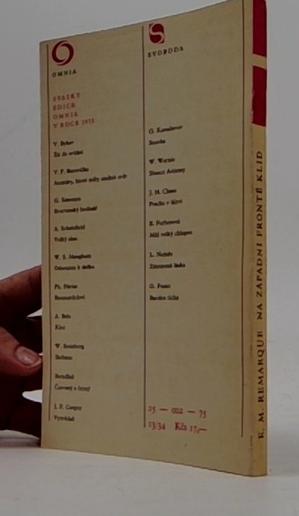 Na západní frontě klid