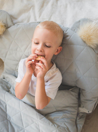 Kinder Hop Spací pytel Dream Catcher Triangles Light Grey 120x60