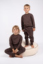 Moniel Dětské rostoucí tepláky Basic Chocolate 80/86 cm