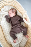 Moniel Dětské rostoucí tepláky Basic Chocolate 80/86 cm