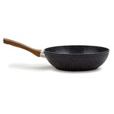 pánev d28cm WOK, NATURE, nepřil.povrch-kámen, rukpjeť plast,  indukce