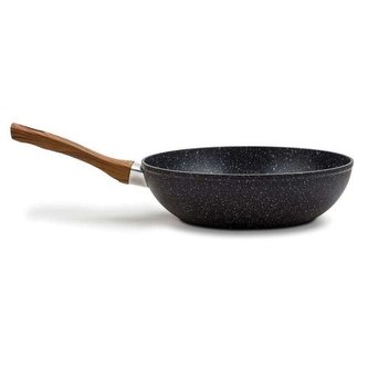 pánev d28cm WOK, NATURE, nepřil.povrch-kámen, rukpjeť plast,  indukce