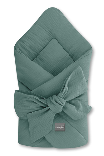 Mušelínová zavinovačka Sleepee Ocean Green Světlejší zelená Mušelínová zavinovačka Sleepee Ocean Green Světlejší zelená