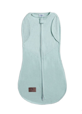 Zavinovačka Sleepee Second Step Swaddle s čepičkou zdarma mintová