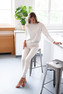 Moniel dámské tepláky Basic Light Beige S