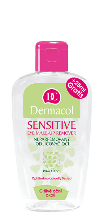 Dermacol Neparfémovaný odličovač očí Sensitive (Eye Make-Up Remover) Neparfémovaný odličovač očí Sensitive (Eye Make-Up Remover) - Objem 125 ml + 25 ml woman
