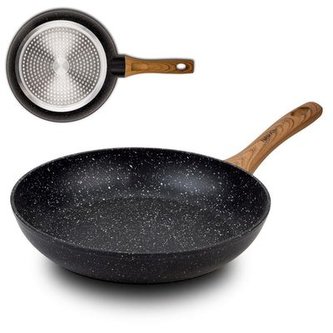 pánev d24cm, NATURE, nepřil.povrch-kámen, rukojeť plast,  indukce