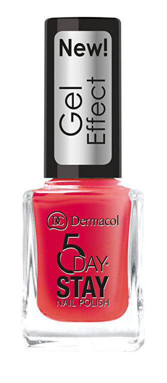 Dermacol Lak na nehty s gelovým efektem 5 Day Stay (Nail Polish Gel Effect) 12 ml Lak na nehty s gelovým efektem 5 Day Stay (Nail Polish Gel Effect) 12 ml - Odstín 28 Moulin Rouge woman