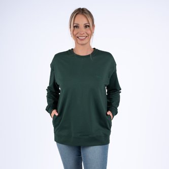 Moniel kojící mikina krátká Basic Dark Green M
