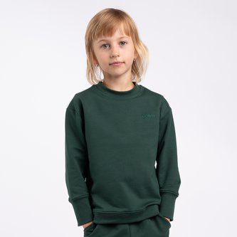 Moniel Dětská rostoucí mikina Basic Dark Green 74 cm