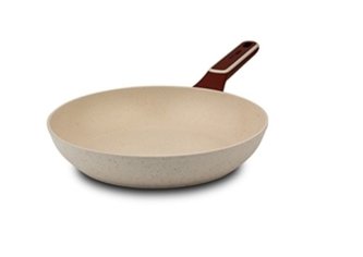 pánev d28cm, TERRESTRIAL, nepřil.povrch-béž.granit,  indukce