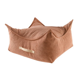 Multifunkční čtvercový taburet 2v1, cihlový