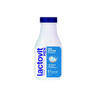 Lactovit Osvěžující sprchový gel pro muže na tělo, tvář a vlasy 3v1 Men Deo Action 300 ml man