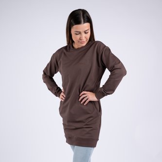 Moniel kojící mikina dlouhá Basic Chocolate M