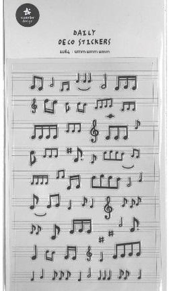 Naklejki ozdobne Muzyka Nuty