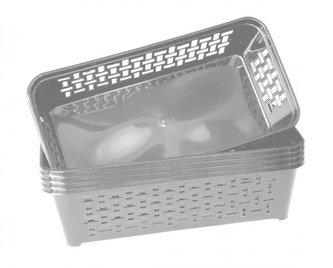 DURAmat Košík, DOMINO 1, šedý, 5ks