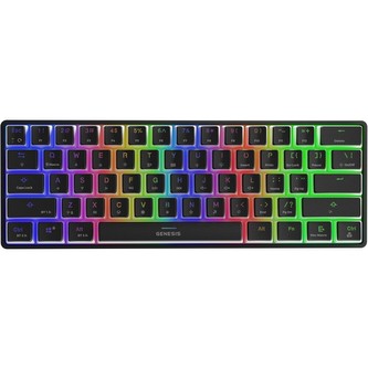 Genesis THOR 660 herní bezdrátová klávesnice Gateron Brown US Černá