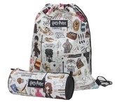 Pytlík gym bag a penál na tužky Harry Potter: Postavy (28 x 39 cm|22 x 11 x 8 cm)