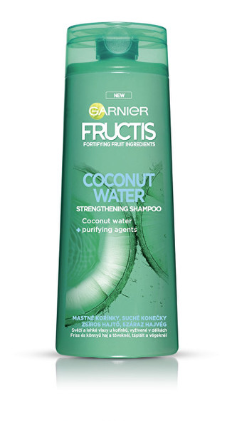 Garnier Posilující šampon na mastné kořínky vlasů Coconut Water (Strengthening Shampoo) Posilující šampon na mastné kořínky vlasů Coconut Water (Strengthening Shampoo) - Objem 400 ml woman