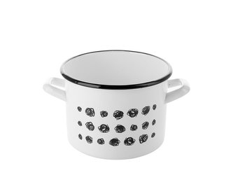 SMALTOVANÝ HRNEC 16CM 2,5L ASTERICO BÍLÝ B/P SMALTOVANÝ HRNEC 16CM 2,5L ASTERICO BÍLÝ B/P