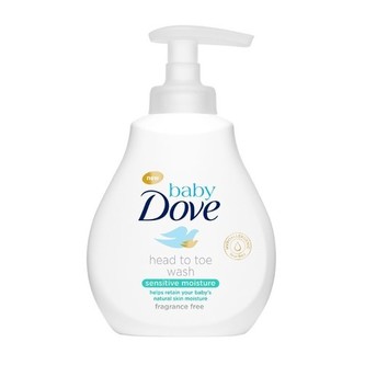 Dove Mycí gel pro děti na tělo i vlásky baby (Head To Toe Wash Sensitive Moisture) Mycí gel pro děti na tělo i vlásky baby (Head To Toe Wash Sensitive Moisture) - Objem 400 ml child