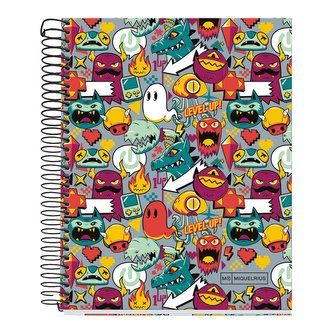 Miquelrius poznámkový blok Level Up, A5, 140 listů, karton, linkovaný