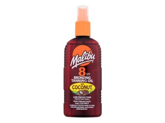 Malibu Bronzing Tanning Oil Opalovací přípravek na tělo Coconut 200 ml SPF8 pro ženy