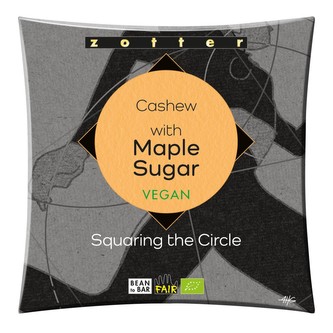 Zotter Bio kešu čokoláda slazená javorovým cukrem, 70 g